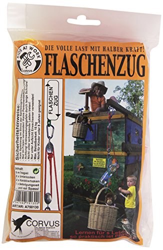 Corvus A 750 130 - Kids at Work Flaschenzug Seil-Set, Sortiert von Corvus