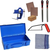 Corvus A600331 - Werkzeug Set Metall Box 01, blau, Werkzeugkoffer von Corvus