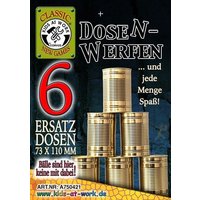 Corvus A750421 - Kids-at-Work, Dosenwerfen Ersatzdosen, 6 Stück, 73x110mm, Classic New Games Corvus A750421 - Kids-at-Work, Dosenwerfen Ersatzdosen, 6 Stück, 73x110mm, Classic New Games von Corvus