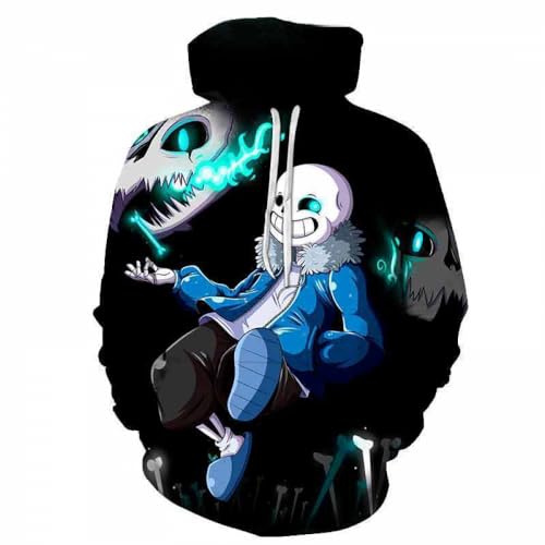 Cos-Animefly Ohne Cosplay Game Undertale Cosplay Kostüm Blau Uniform Kostüm Schal Futter Mantel Hose von Cos-Animefly