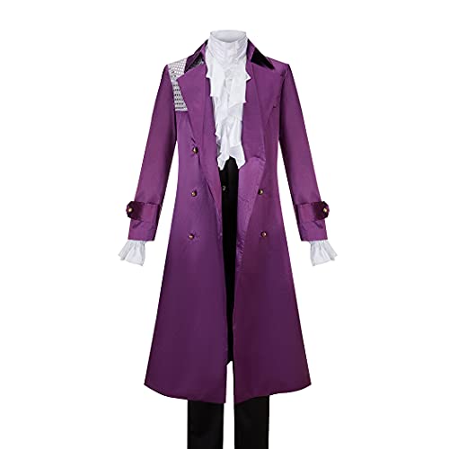 Cos-Animefly Purple Rain Prinz Rogers Nelson Kostüm Cosplay 80er Jahre Lila Musiker Kostüm Halloween Outfit für Männer Frauen von Cos-Animefly