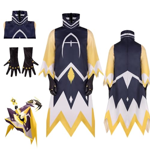 CosDance Anime Adam Cosplay Kostüm Outfit Hazbin Hotel Uniform Komplettset Halloween Party Dress Up Anzug mit Handschuhe für (3XL) von CosDance