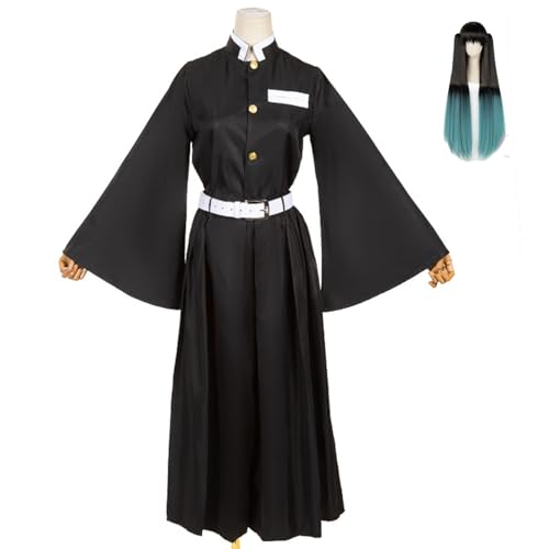 CosDance Anime Charakter Tokitou Muichirou Cosplay Kostüm Outfits mit Perücke Dämonentöter Halloween Anzug für Herren Rollenspiel Kimono Uniform komplettes Karnevalskleidungsset von CosDance