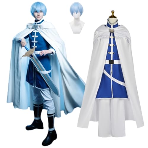 CosDance Anime Himmel Cosplay Kostüme für Männer Frieren at the Funeral Charakter Mantel Kleid Outfit mit Perücke Halloween Uniform Umhang Anzug Comic Karneval Party Geschenke von CosDance