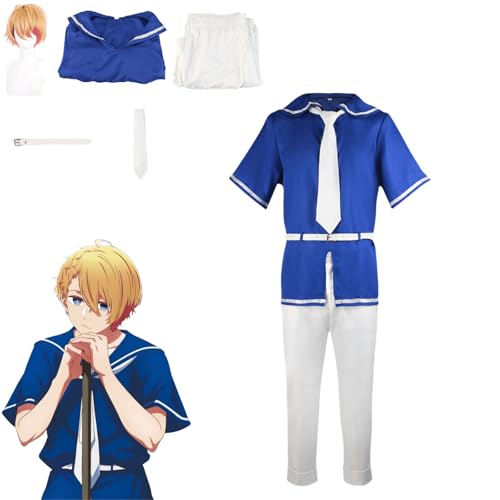 CosDance Anime Hoshino Akuamarin Cosplay Kostüm Outfit OSHI NO KO Uniform Komplettset Halloween Party Dress Up Anzug mit Perücke (2XL) von CosDance