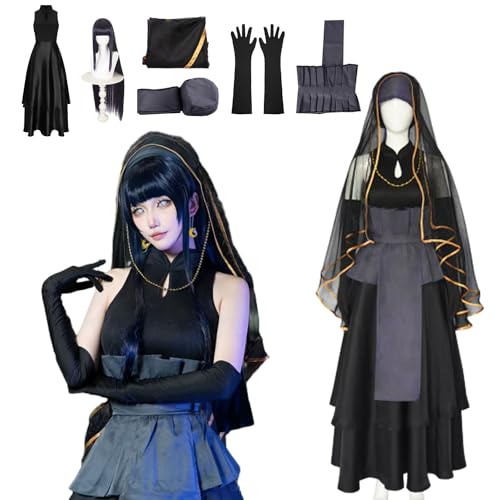 CosDance Anime Hyuga Hinata Cosplay Kostüm für Frauen Hochzeitskleid Outfits Umhang Anzug für Mädchen Charakterrobe Kimono Uniform Erwachsenenset Halloween Karneval Partyzubehör (L) von CosDance