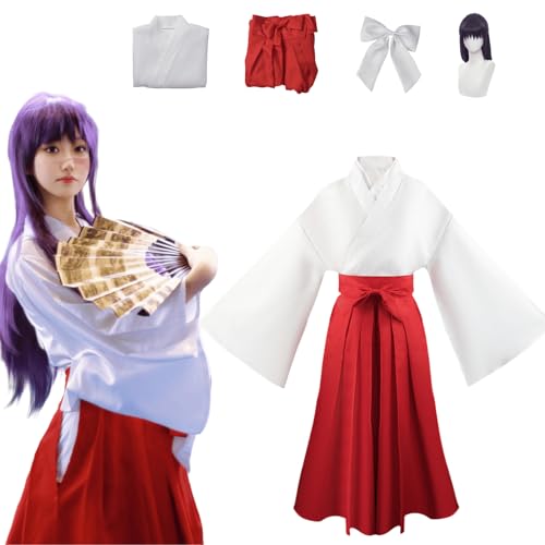 CosDance Anime Iori Utahime Cosplay Kostüm Outfit Jujutsu Kaisen Uniform Komplettset Halloween Party Dress Up Anzug mit Perücke für Frauen Mädchen (2XL) von CosDance