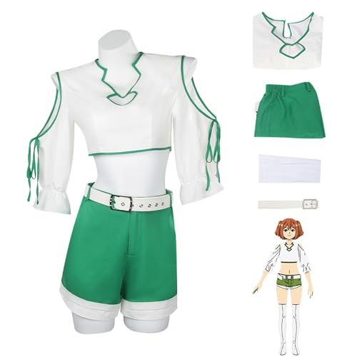 CosDance Anime Kanne Cosplay Kostüme Outfit für Frauen Frieren at the Funeral alle Charaktere Oberteile Shorts Uniform mit Socken Halloween Anzug Comic Karnevalsparty Geschenke (XL) von CosDance