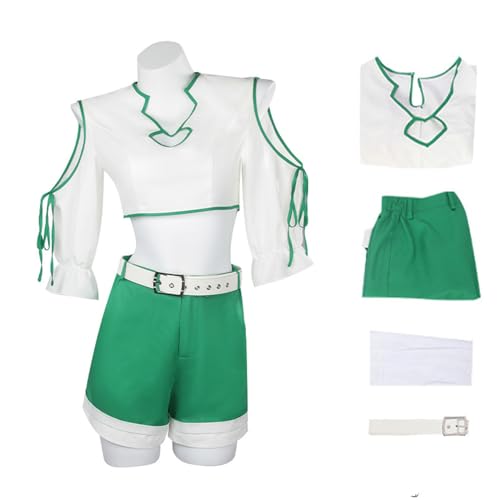 CosDance Anime Kanne Cosplay Kostüme Outfit für Frauen Frieren bei der Beerdigung Charaktere Oberteile Shorts Uniform mit Socken Halloween Anzug Comic Karnevalsparty Geschenke von CosDance