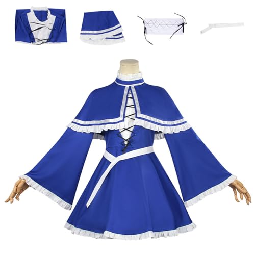 CosDance Anime Lawine Cosplay Kostüme Outfit für Frauen Frieren at the Funeral Charakter Umhang Rock Uniform mit Socken Halloween Anzug Robe Comic Karnevalsparty Geschenke von CosDance