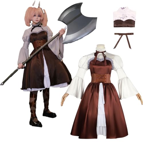 CosDance Anime Linie Cosplay Kostüme Outfits für Frauen Frieren at the Funeral Charakterrock Uniform Set Halloween Anzug Comic Karneval Party Geschenke von CosDance