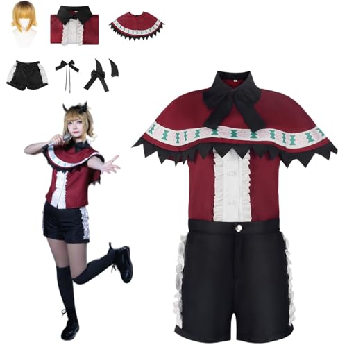 CosDance Anime Mem Cho Cosplay Kostüm Outfit OSHI NO KO Uniform Komplettset Halloween Party Dress Up Anzug mit Perücke (L) von CosDance