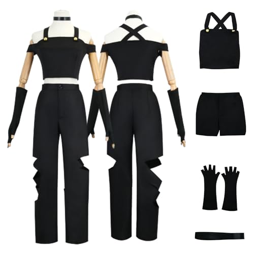 CosDance Anime Millie Verosika Cosplay Kostüm für Frauen Blitzo Helluva Boss Charakter Uniform Kleid Anzug Jacke Hose Outfits Set Halloween Karneval für Mädchen (S) von CosDance