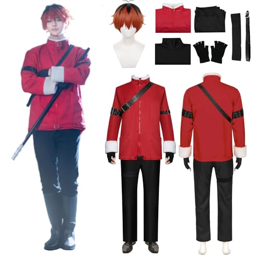 CosDance Anime Stark Cosplay Kostüme Outfit für Herren Frieren at the Funeral Charakter Mantel Robe Uniform mit Perücke Halloween Umhang Anzug Comic Karnevalsparty Geschenke von CosDance