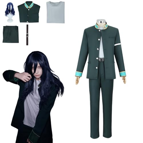 CosDance Anime Sugishita Kyotaro Cosplay Kostüm Outfit Wind Breaker Uniform Komplettset Halloween Party Dress Up Anzug mit Perücke (3XL) von CosDance