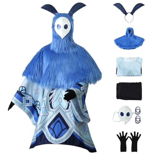 CosDance Spielfigur Genshin Impact Wasserattribut Abyss Hilichurl Cosplay Kostüm Verkleidung Uniform Anzug Halloween Rollenspiel Outfit Karnevals Accessoires Kleidungsset (L) von CosDance