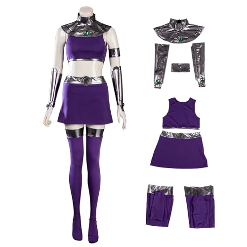 CosFantasy Cosplay-Kostüm für Damen, violett, Uniform, Outfits für Halloween, C08732, Größe M von CosFantasy