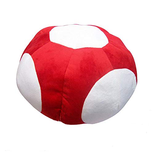 CosIdol Mario Pilzmütze Mütze rot/weiß Plüsch Spiel Verkleidung Cosplay Zubehör Lustiges Geschenk für Erwachsene Kinder, rot, Einheitsgröße von CosIdol