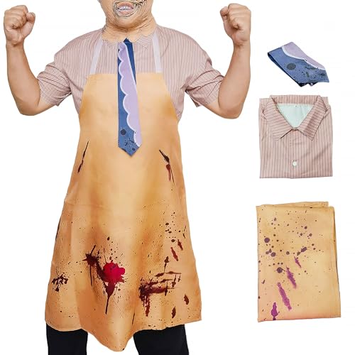 Angry Kitchen Man Kostüm Killer Cosplay Halloween Dress Up Outfit Set Erwachsene von CoserDepot