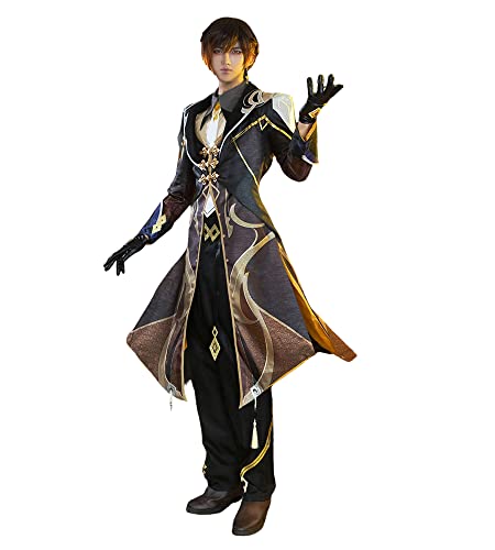 Cosfun Genshin Impact Zhongli Cosplay-Kostüm, verbesserte Version C02946(XL) von Cosfun