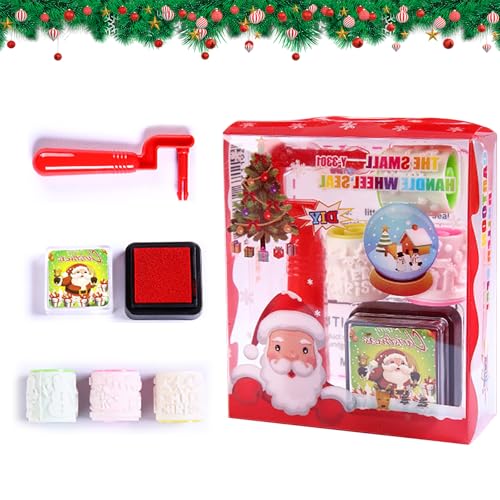 Cosiesnest Weihnachtsstempel für Kinder Selbstfärbende Stempel Verschiedene Muster Helle Farbe Tintenstempel Set für Beute Preis Taschen Füller Geschenk Box Füller von Cosiesnest