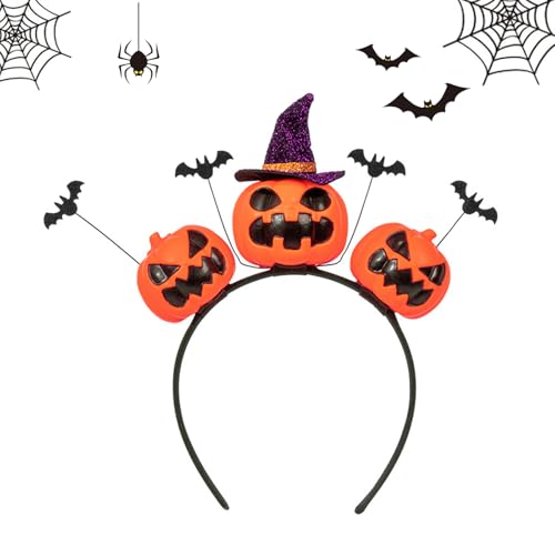 Halloween Haarreif, Halloween Party Haarschmuck, Halloween Makeup Stirnband, ﻿Halloween Accessoire Haarreif, Kopfschmuck Zubehör, für Halloween Tanzparty Cosplay Maskerade Mottoparty Deko (Orange) von Cosiesnest