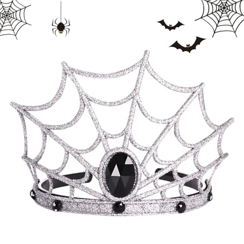 Halloween Haarreif, Halloween Party Haarschmuck, Halloween Makeup Stirnband, ﻿Halloween Accessoire Haarreif, Kopfschmuck Zubehör, für Halloween Tanzparty Cosplay Maskerade Mottoparty Deko (Silber) von Cosiesnest