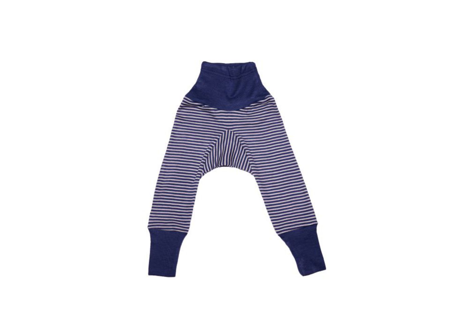 Cosilana Baby-Hose mit Bund aus Wolle/Seide - 86 / 92 128 Blau-Natur gestreift Cosilana Baby-Hose mit Bund aus Wolle/Seide - 86 / 92 128 Blau-Natur gestreift von Cosilana