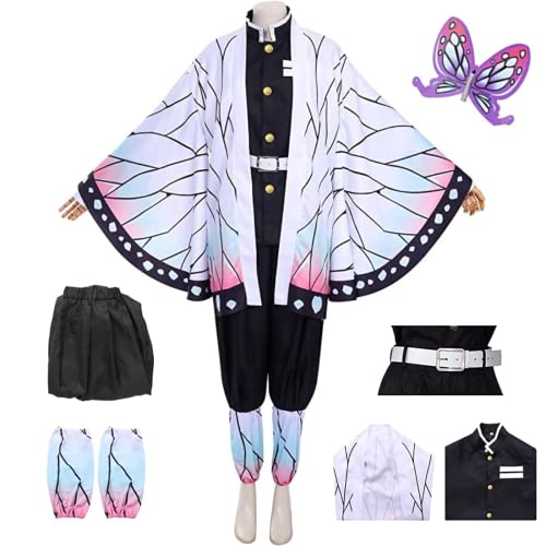 Cosplay Life Shinobu Kocho Cosplay Kostüm japanische Anime Mode 3D gedruckt Unisex Shinobu Kimono Halloween Outfit (Shinobu Kocho, M) von Cosplay Life