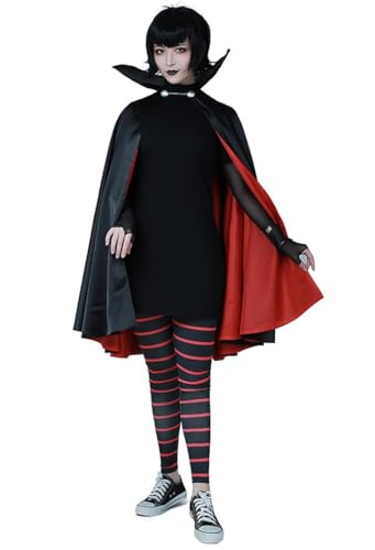 Cosplay.fm Damen Mavis Dracula Halloween Kostüm mit Umhang - Schwarz - Medium von Cosplay.fm