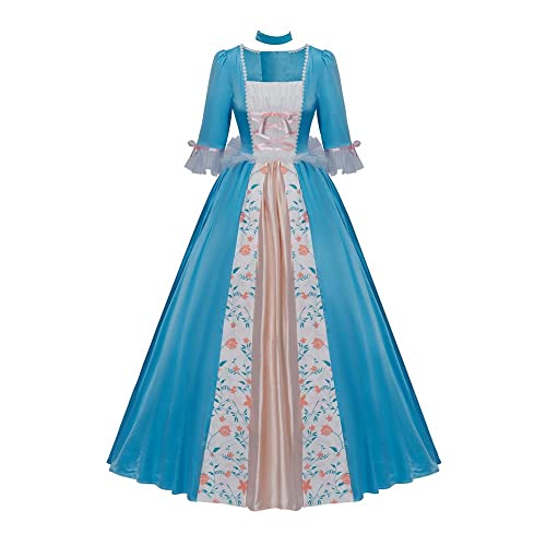 CosplayDiy Damen Anzug für Erika Cosplay Erwachsene Prinzessin Kleid Kostüm Komplettes Set, Blau, XL CosplayDiy Damen Anzug für Erika Cosplay Erwachsene Prinzessin Kleid Kostüm Komplettes Set, Blau, XL von CosplayDiy