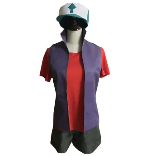 2018 Gravity Falls Dipper Pines Cosplay Kostüm, Purple, M, men size von CosplayHero