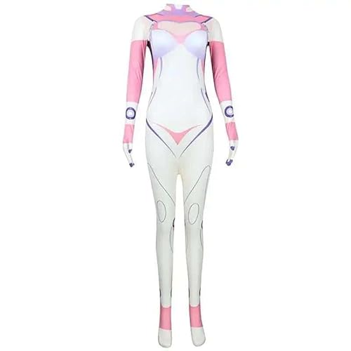 Anime Cosplay Asuka Tights Jumpsuit DVA Daji Zero Two02 Watch Kiana Ayanami Rei Cosplay Kostüm Women Evangelion Bodysuits, H, Xs 150-155cm von CosplayHero