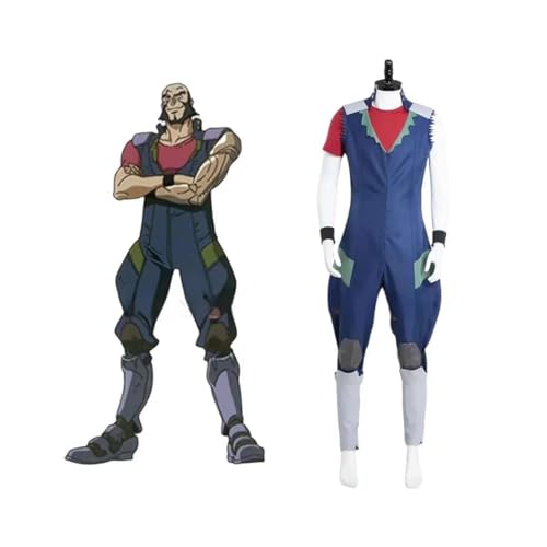 Anime Cowboy Bebop-Jet Black Cosplay Kostüm Outfits Halloween Carnival Suit, S, male size von CosplayHero