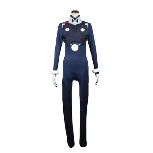 Anime DARLING in the FRANXX HIRO Cosplay Kostüm CODE : 016 Cosplay Battle Suit Jumpsuit 11, blue, S, Male von CosplayHero