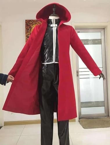 Anime Full Metal Cosplay Alchemist Edward Elric Kostüm FullMetal Alchemist hooded coat Custom Made, Full set, XXXL von CosplayHero