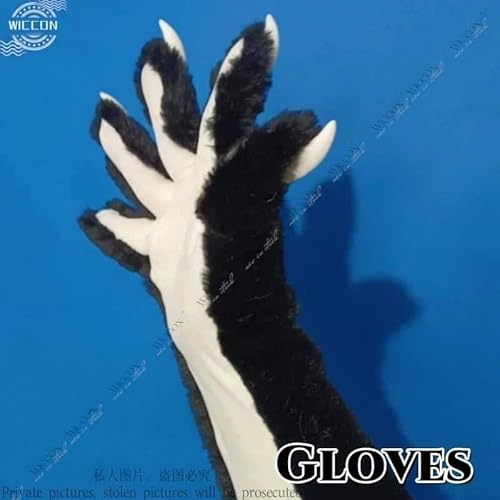 Anime Husk Cosplay Kostüm Wig Perücke Gloves and Claw Assembled Hazbin Cosplay Hotel Daemon Suit Prop Woman Man Set, 9, XS von CosplayHero