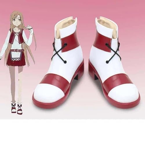 Anime SAO Tozawa Misumi Mito Schuhe Sword Art Online Aria of a Starless Night Yuuki Asuna Cosplay Kirigaya Kazuto Kirito Boots, 02, 35 von CosplayHero