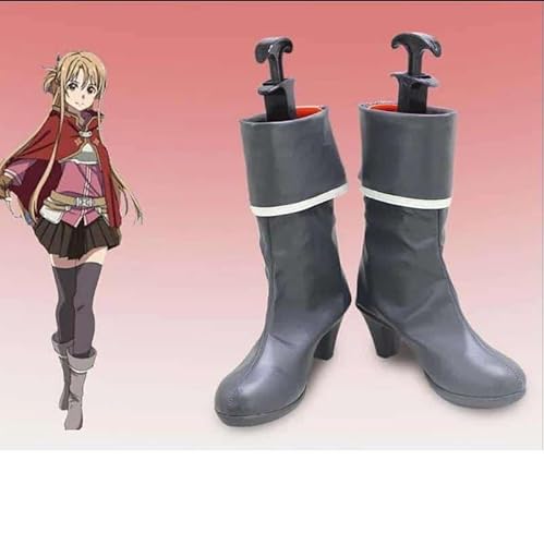 Anime SAO Tozawa Misumi Mito Schuhe Sword Art Online Aria of a Starless Night Yuuki Asuna Cosplay Kirigaya Kazuto Kirito Boots, 05, 36 von CosplayHero