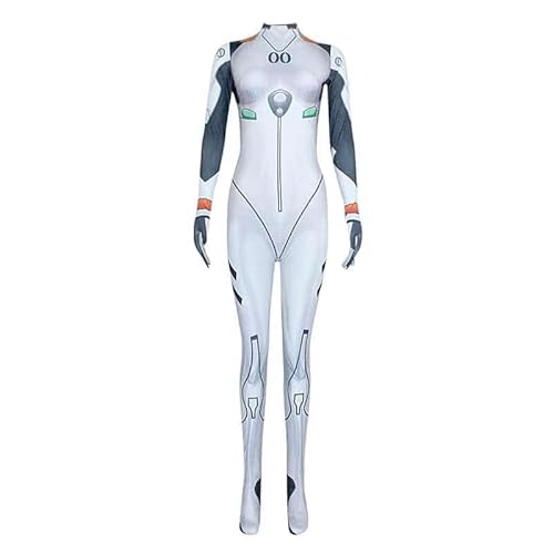 Anime Zentai Ayanami Rei Jumpsuits Cosplay Kostüm, Beige, XS von CosplayHero