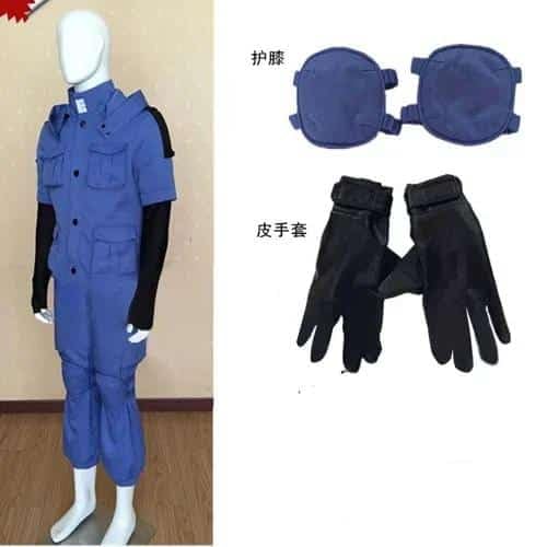 Assassination Classroom Shiota Nagisa Ansatsu Kyoushitsu Kaede Kayano Blue Battle Suit Uniform Cosplay Kostüm Full Set 11, blue, Female-xl von CosplayHero