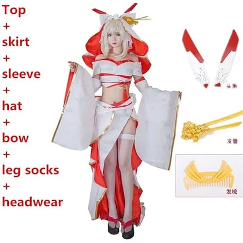 Azur Lane Ayanami Cosplay Kostüms Games Princess Ayanami Wedding Dresses Skirt Synthetic Wigs Haare For Women Girls Clothes, Full set, L von CosplayHero