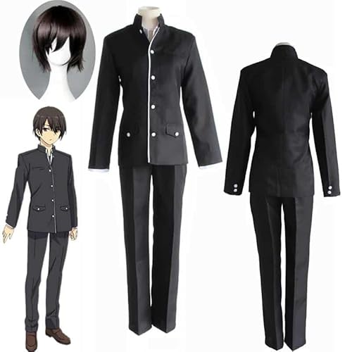 Charlotte Angel Beats Cosplay Dress Otosaka Yuu Tomori Nao Kostüms School Uniforms Black Halloween Christmas Party Sailor Suits, Uniforms and wig, One Size von CosplayHero