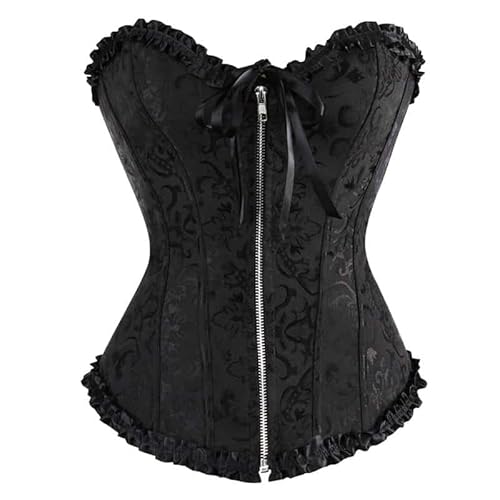 CosplayHero Überbrust Korsett Damen Stahl, 2550black, M von CosplayHero