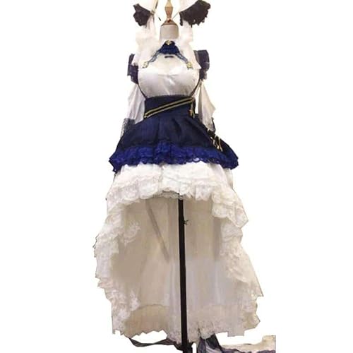 Custom made/size Cheshire Azur Lane Cosplay Cheshire Cosplay costume maid dress, Ivory, L, Female von CosplayHero