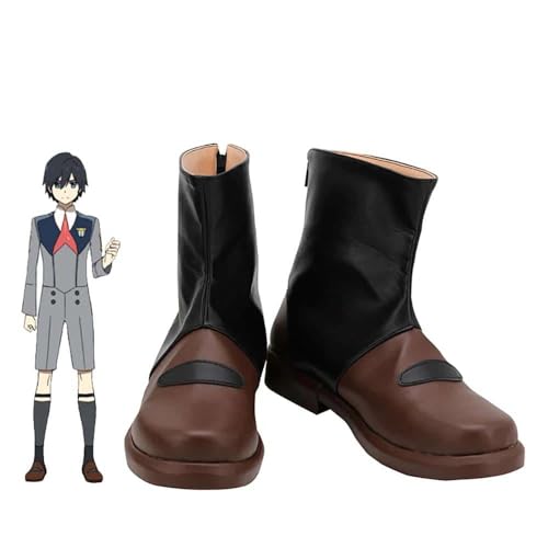 DARLING in The FRANXX Hiro Kokoro Mitsuru Ikuno Cosplay Boots Leather Schuhe Custom Made Any Size, Female size, 35 von CosplayHero