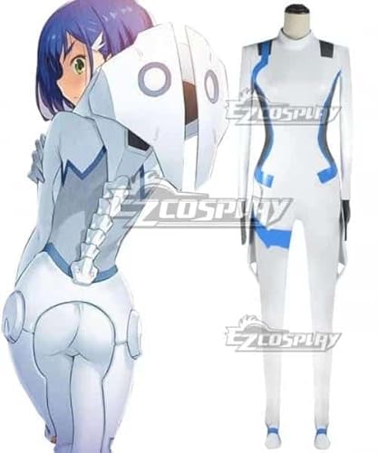 Darling In The Franxx Ichigo White Jumpsuit Halloween Christmas Party Adult Jumpsuit Cosplay Kostüm - Only Jumpsuit E001, White, XS, female size von CosplayHero