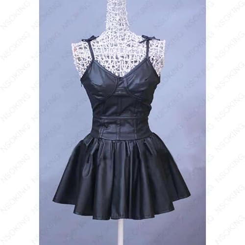 Future Diary Gasai Yuno Cosplay Mirai Kostüm Anime Nikki Black Leather Dress Customized, Female, custom size von CosplayHero