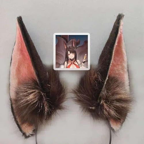 Game Azur Lane Akagi Cosplay Kostüm Kimono Full Set Outfit Tail Schuhe, Only ear, M von CosplayHero