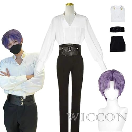 Game Love and Deepspace Xavier Cosplay Qiyu Cosplay Rafayel Cosplay Wig Perücke Shirt Pant Belt Short Hair Heat Resistant Fiber Daily, Costume and Wig, XXXL, Love and deepspace von CosplayHero